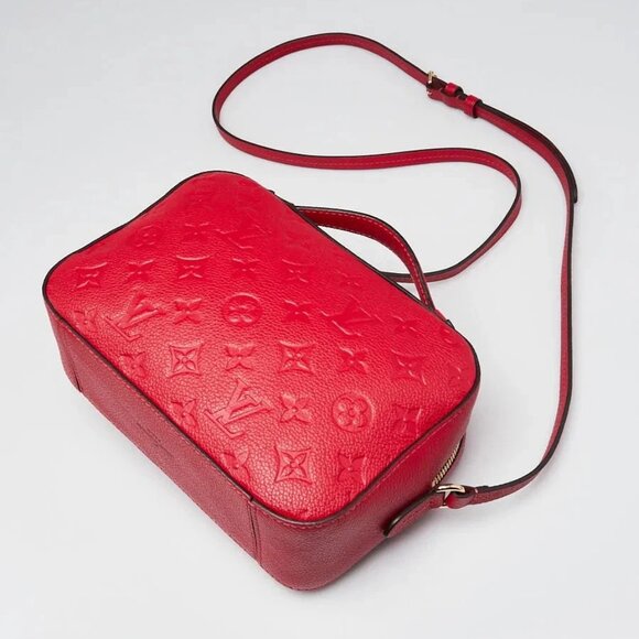 Louis Vuitton Scarlet Monogram Empreinte Leather Saintonge Crossbody Bag - Picture 3 of 12
